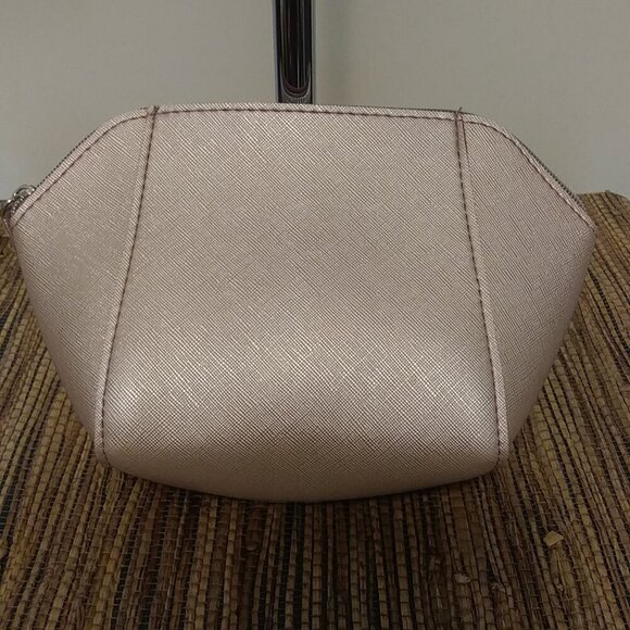 Ulta Beauty Handbags - Ulta Beauty NWOT Champagne Pink Faux Leather Pouch – Makeup or Mini Carry Bag